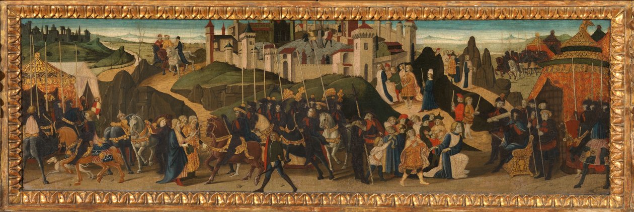 The Nerli Cassone, depicting the School-master of Falerii by Italian School