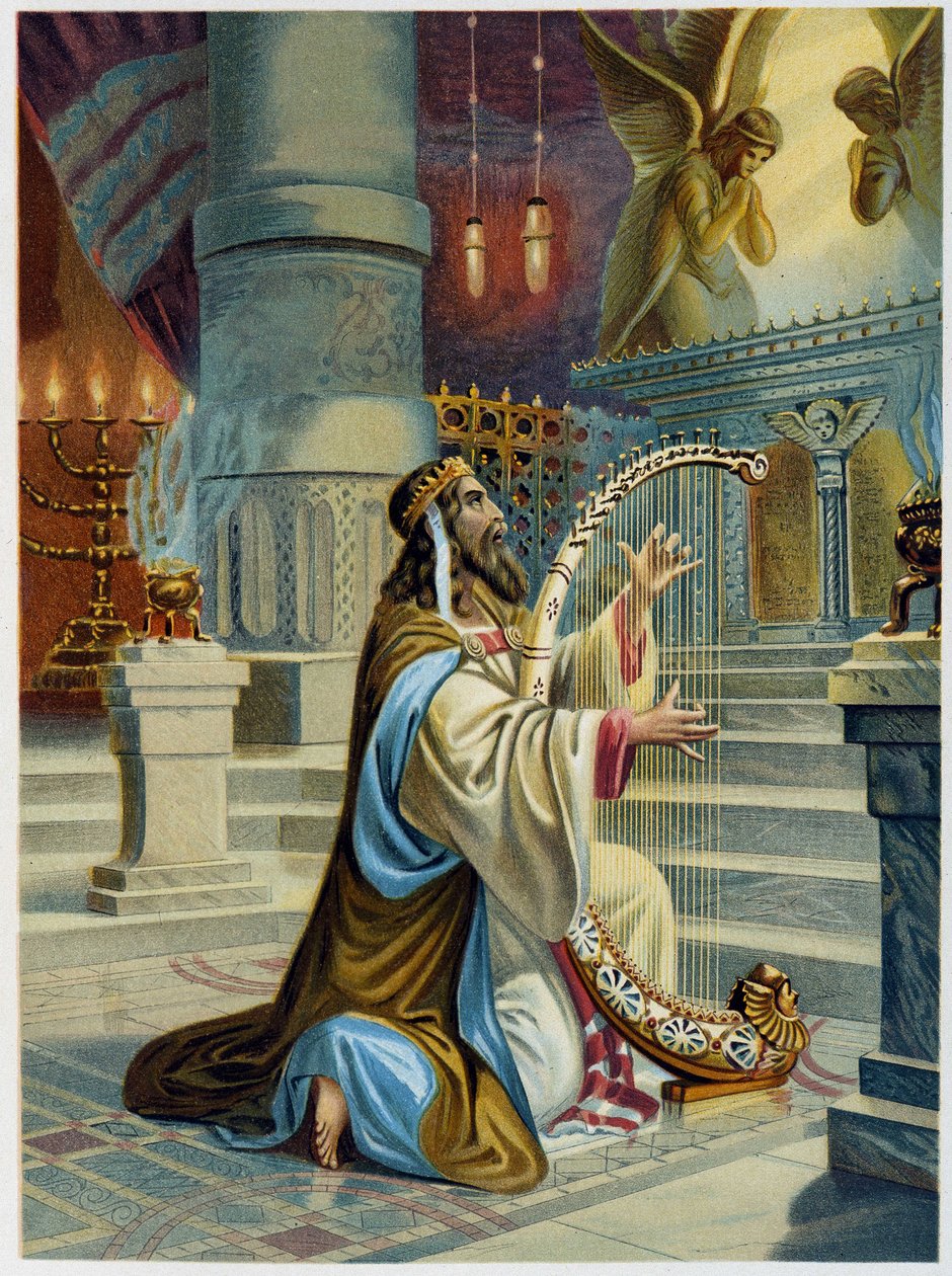 The Psalmist David in “Aurea Bibbia classica: storia della rivelazione divina nell