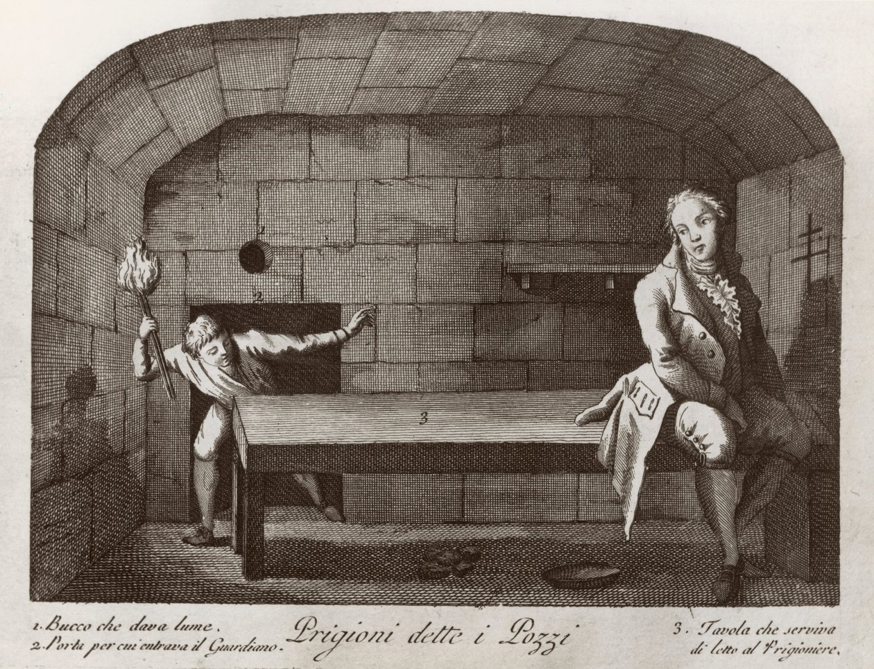 The Pozzi Prison, from Vedute della Prigioni by Italian School