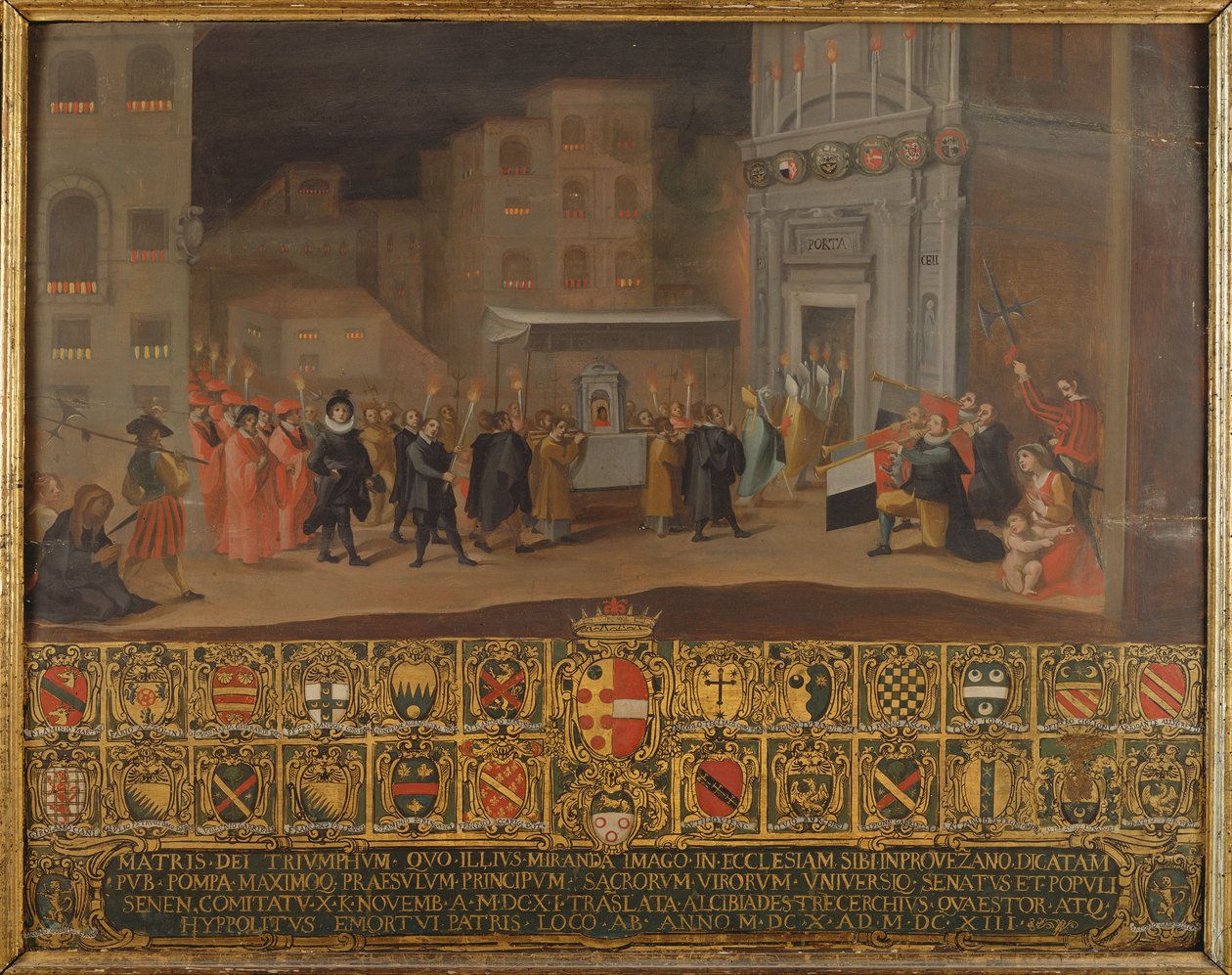 The Translation of the Remains of the Madonna of Provenzano by Italian School