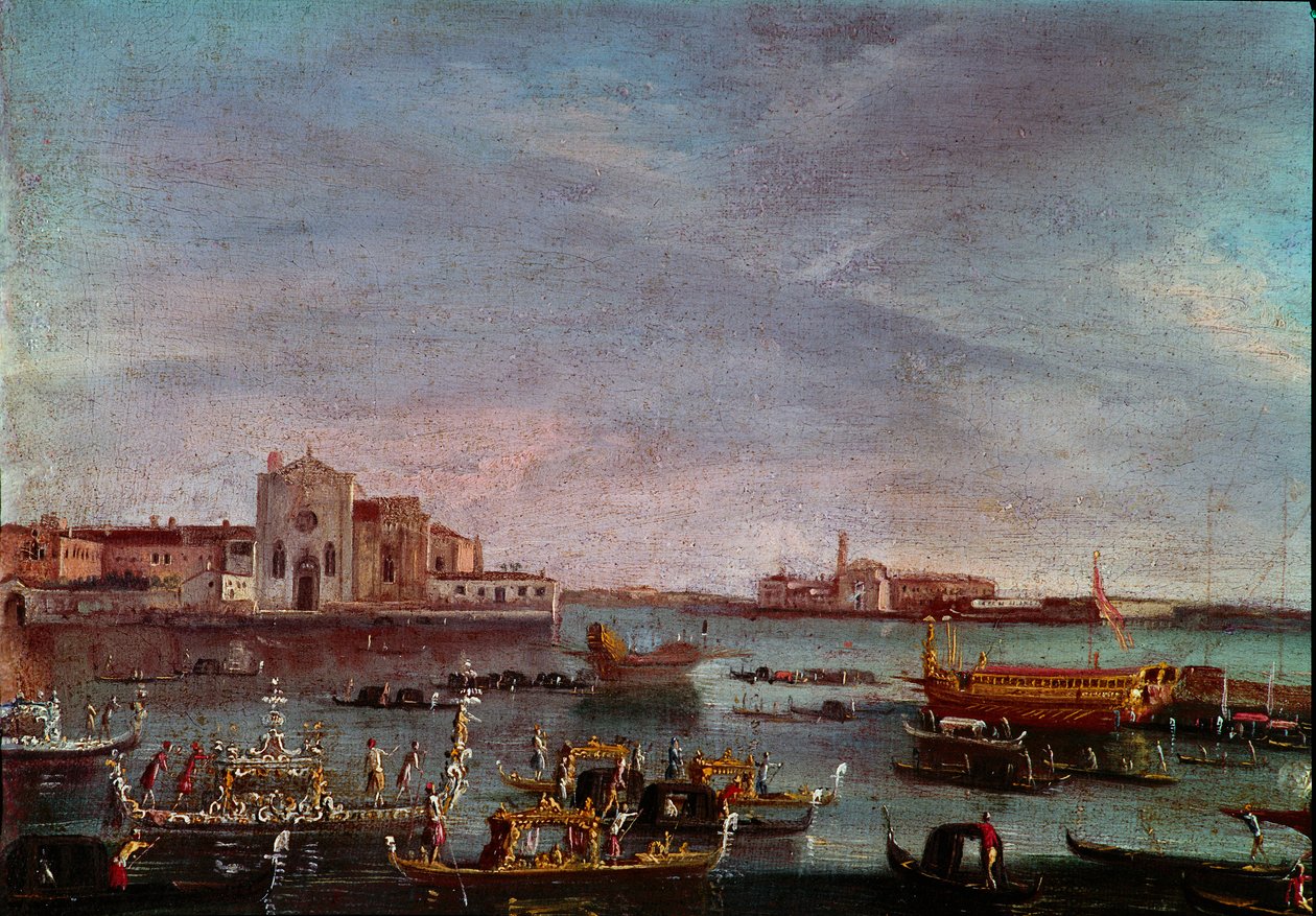 The Regatta on the Grand Canal in Venice by Italian School