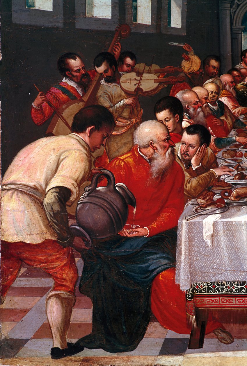 The Wedding of Cana (detail) by Italian School