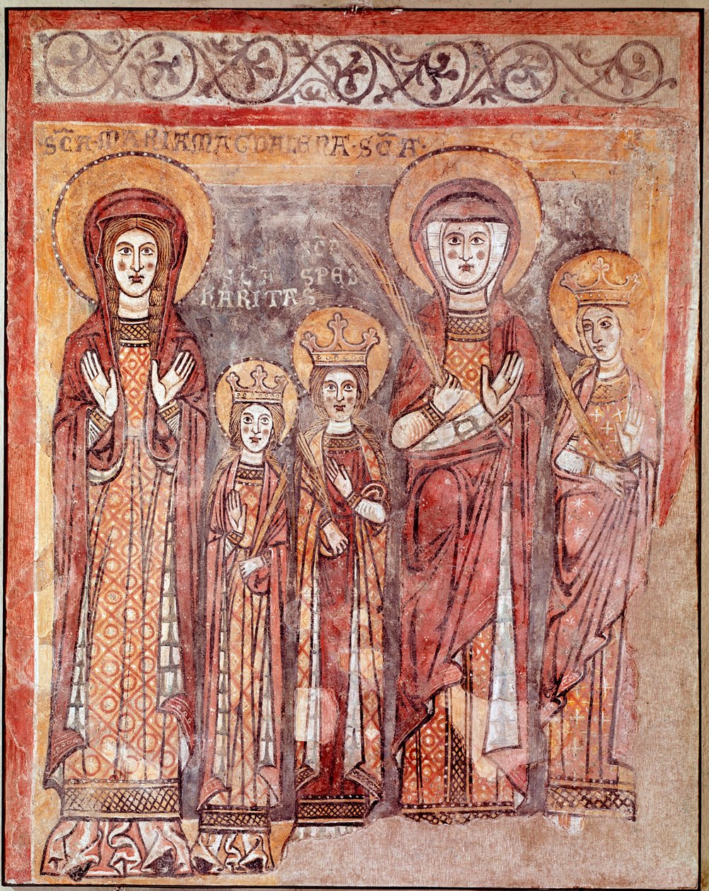 Theological Virtues: Faith, Charity and Hope by Italian School