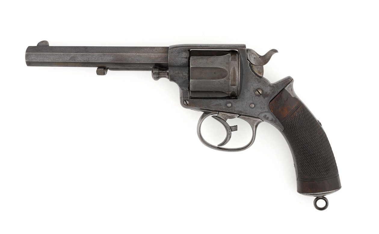 Tranter .450 inch double-action centre-fire revolver, c.1878 by Italian School