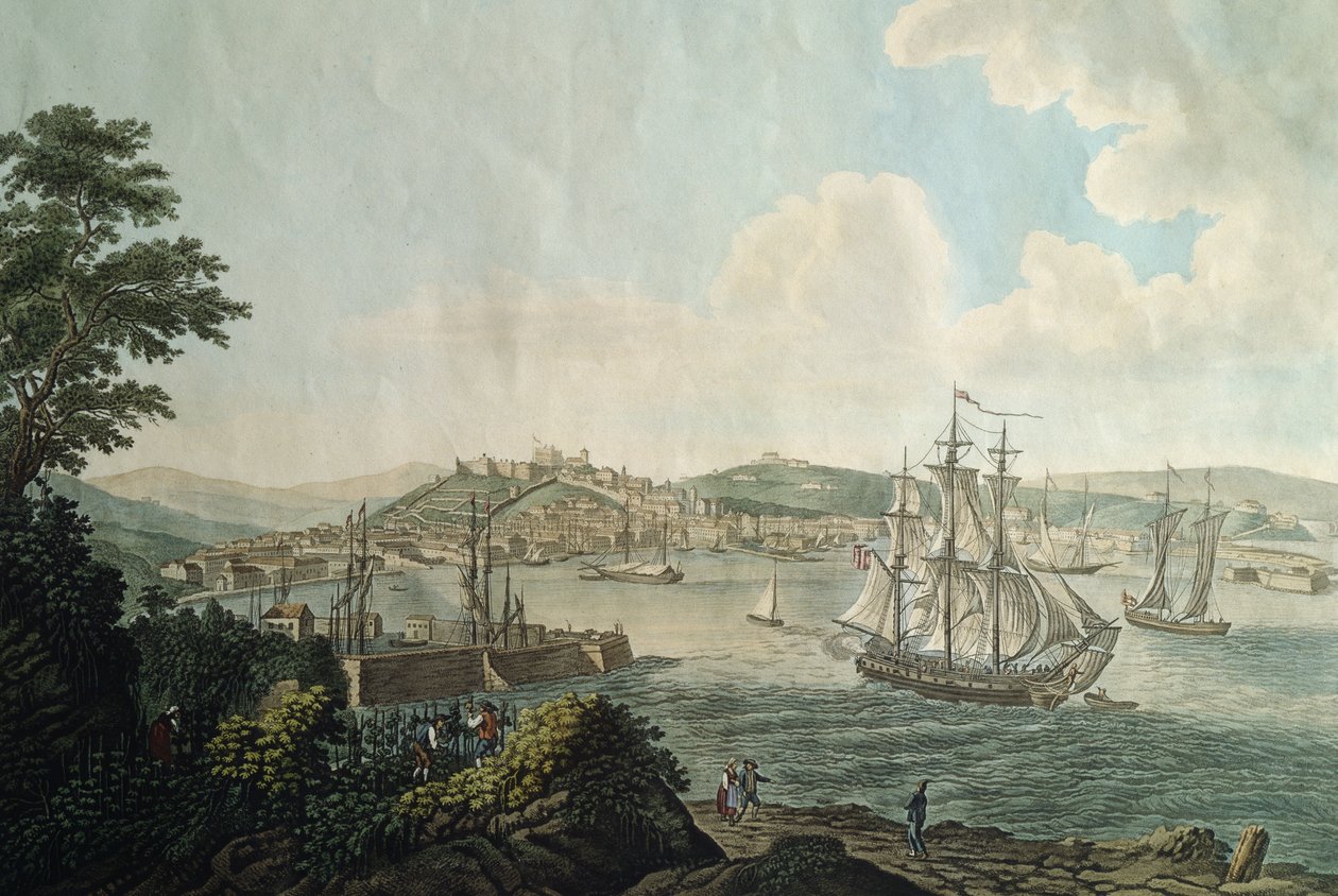 Trieste city and its free port, Italy by Italian School