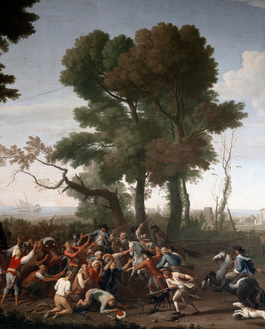 Turkish Pirates Captured in Maccarese, Near Rome (detail) by Italian School