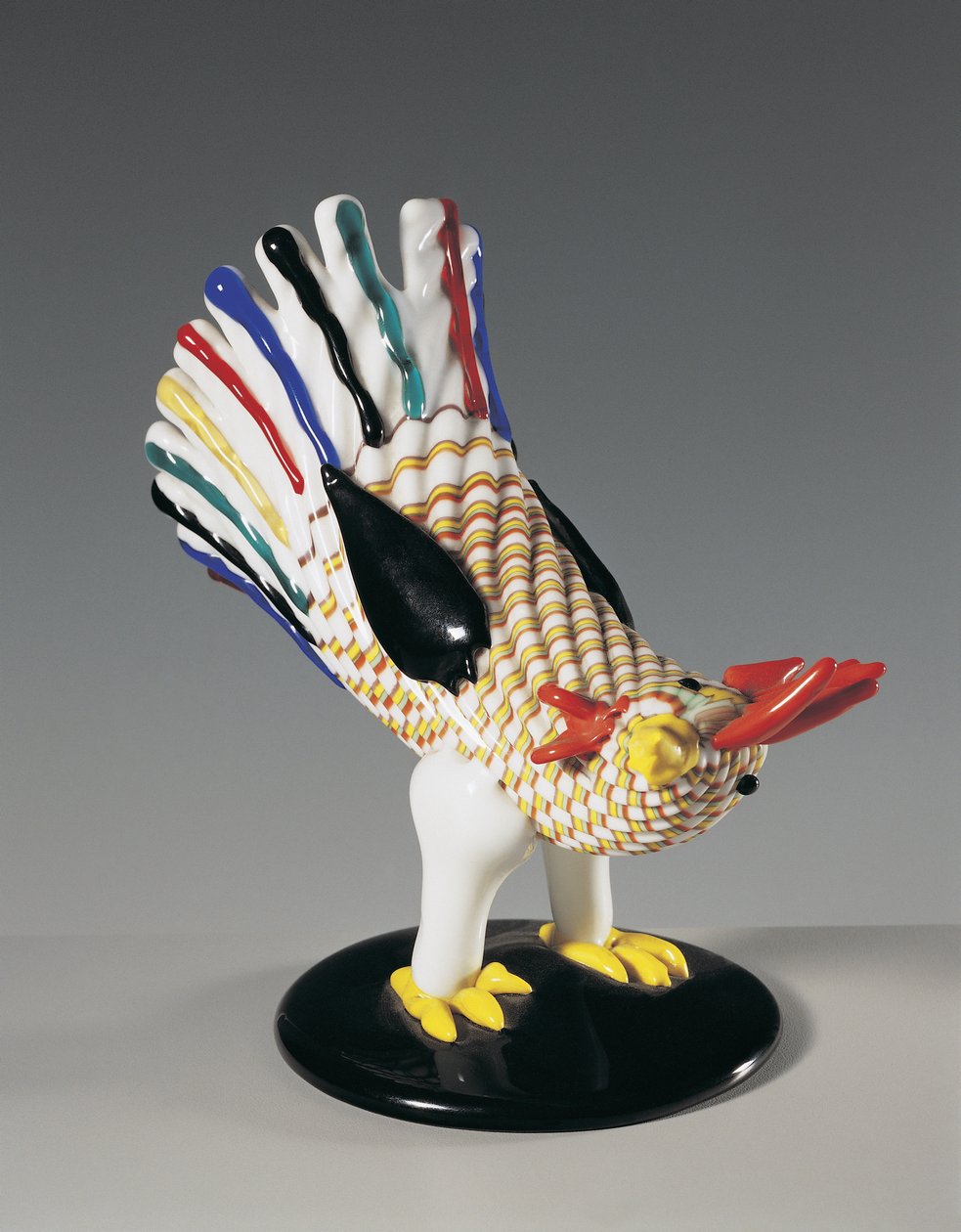 Vase in the Shape of a Cock, Murano, Venice, Veneto, Italy by Italian School