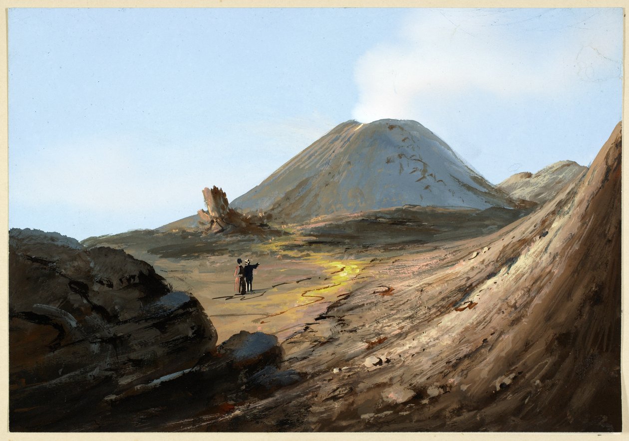Vesuvius, October, 1880 by Italian School