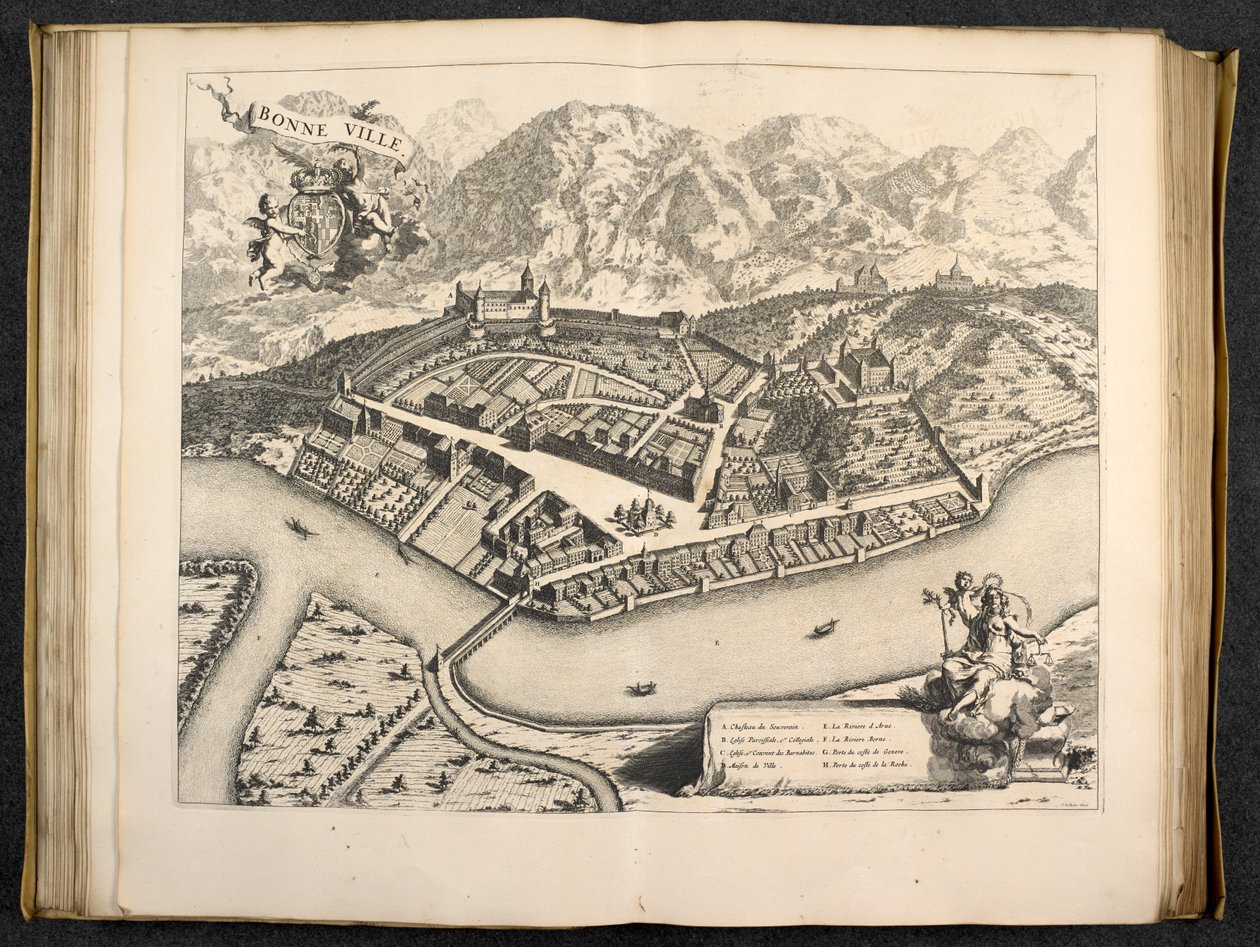 View of Aosta, Piedmont, Italy by Italian School