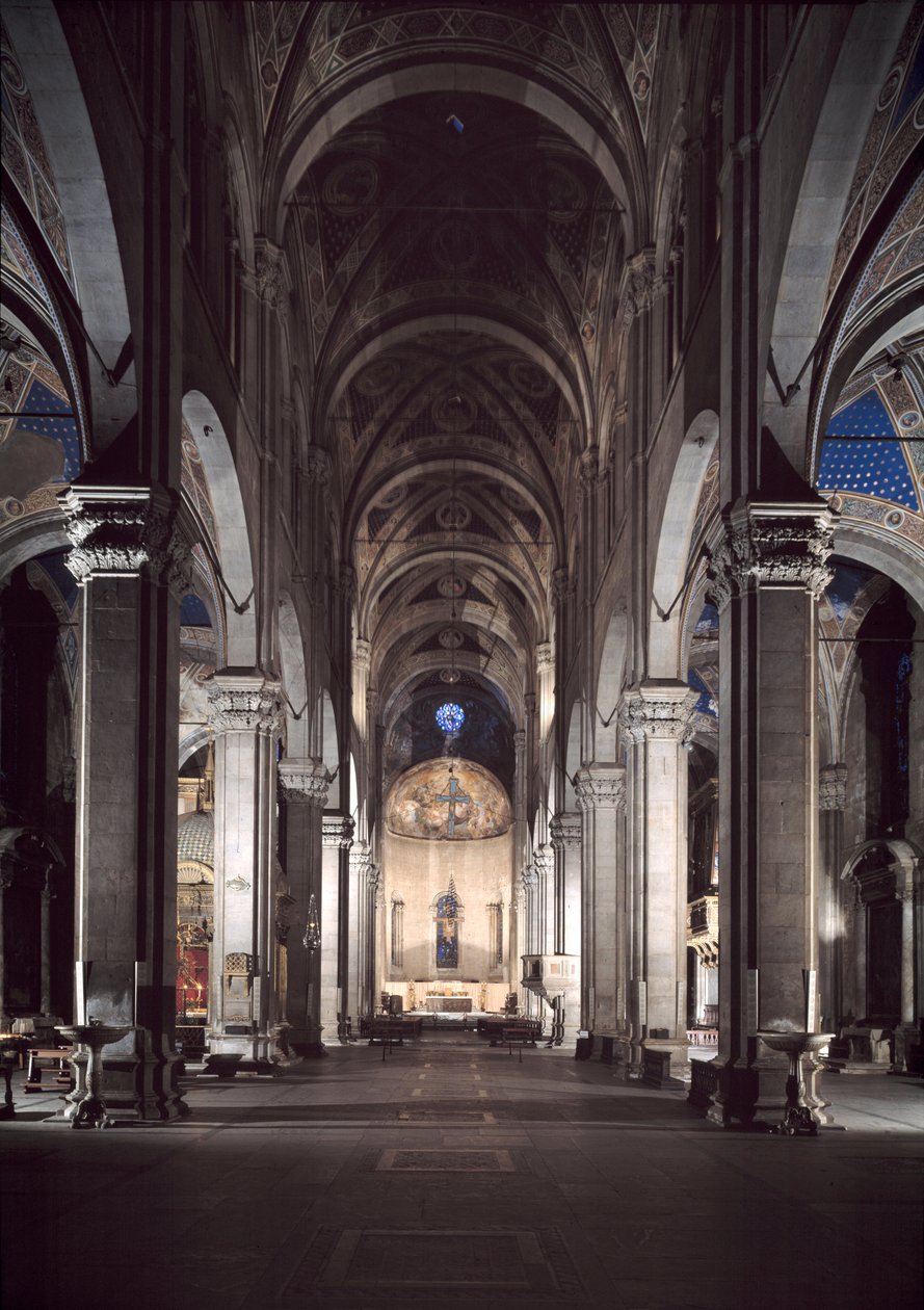 View of Lucca cathedral by Italian School