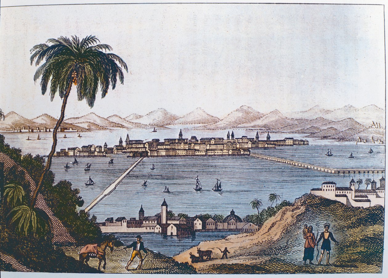 View of Mexico City, 1714 by Italian School
