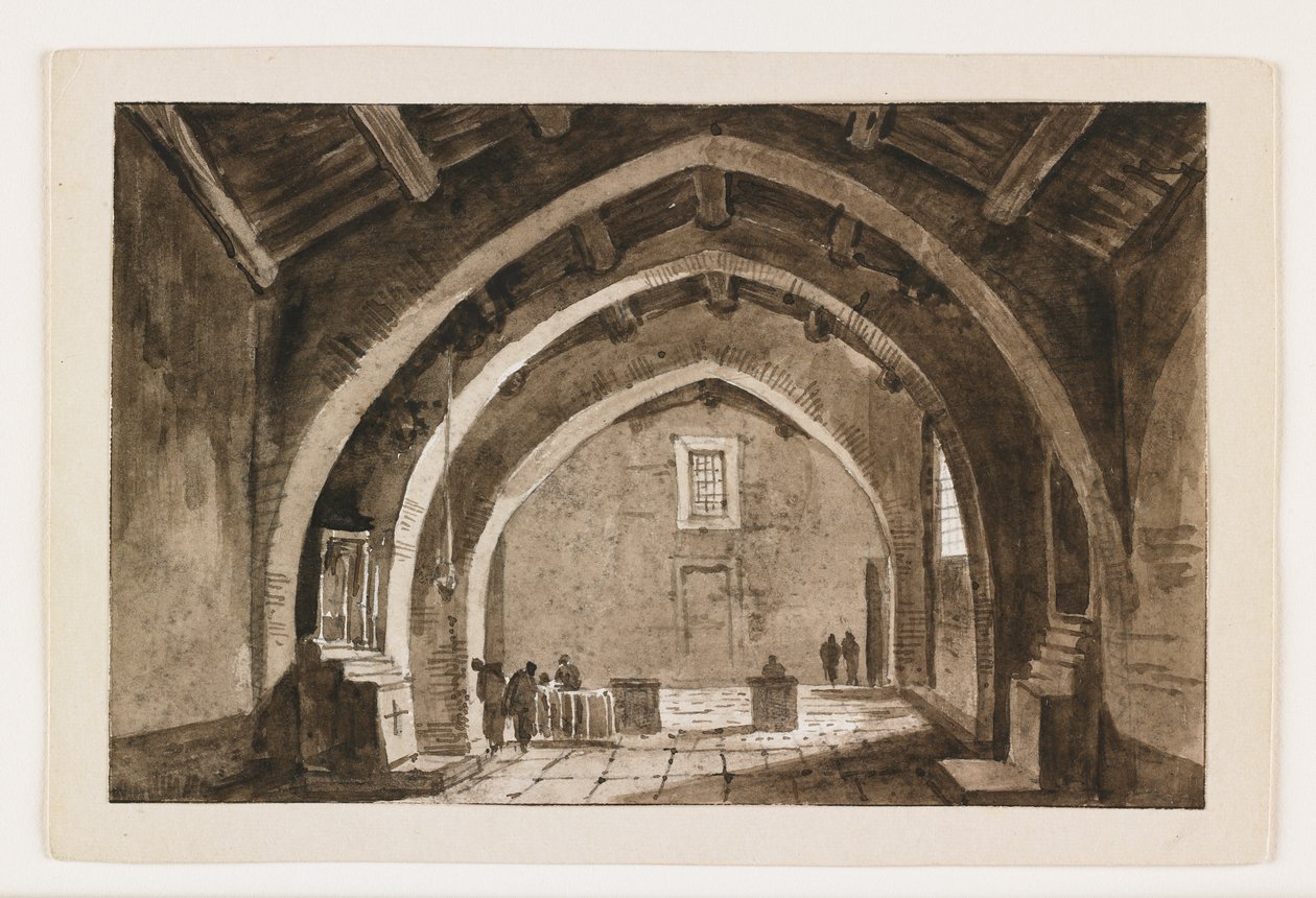 View of a Church Interior, Early 19th Century by Italian School