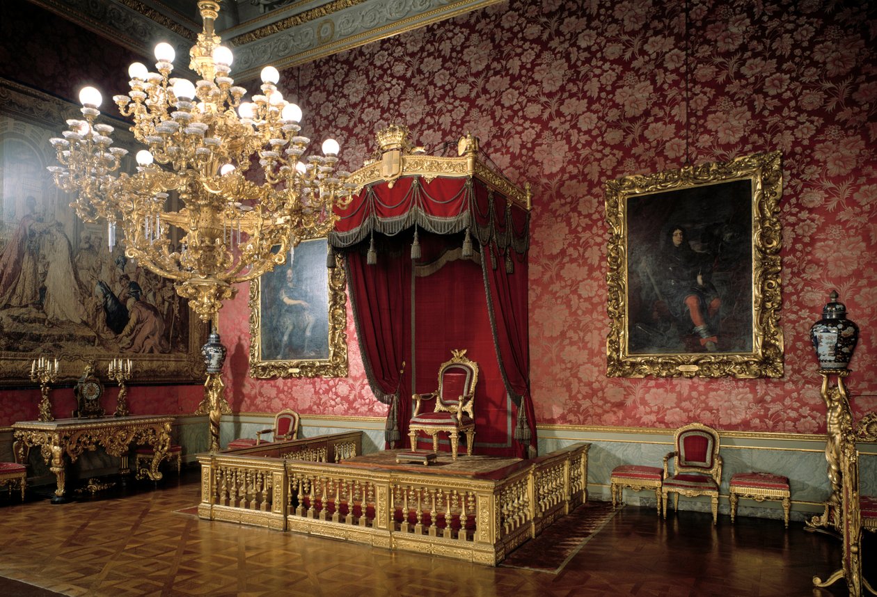 View of the Throne Room or Chamberlains Room by Italian School