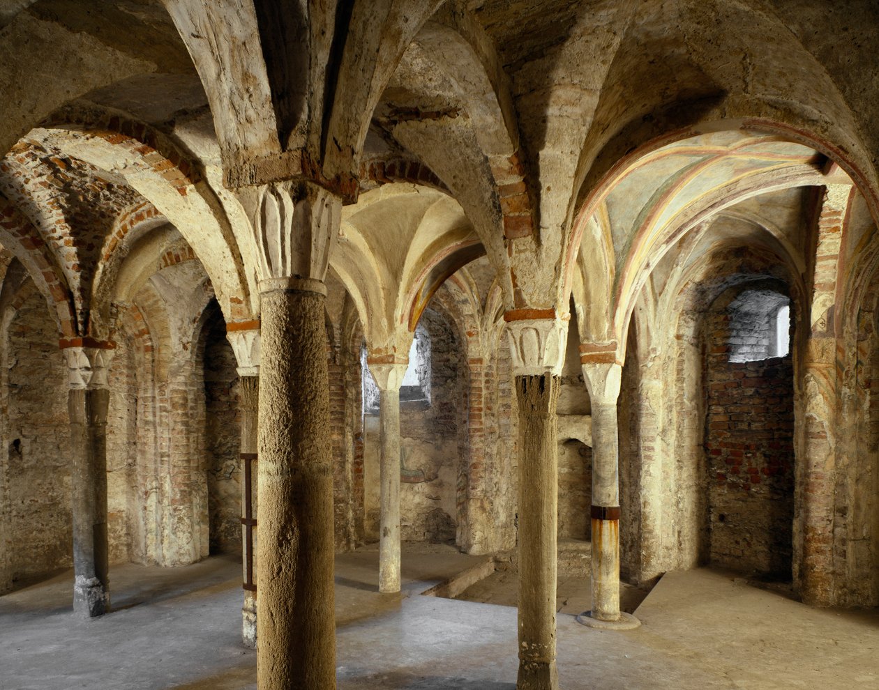 View of the Crypt of the Church of Sant