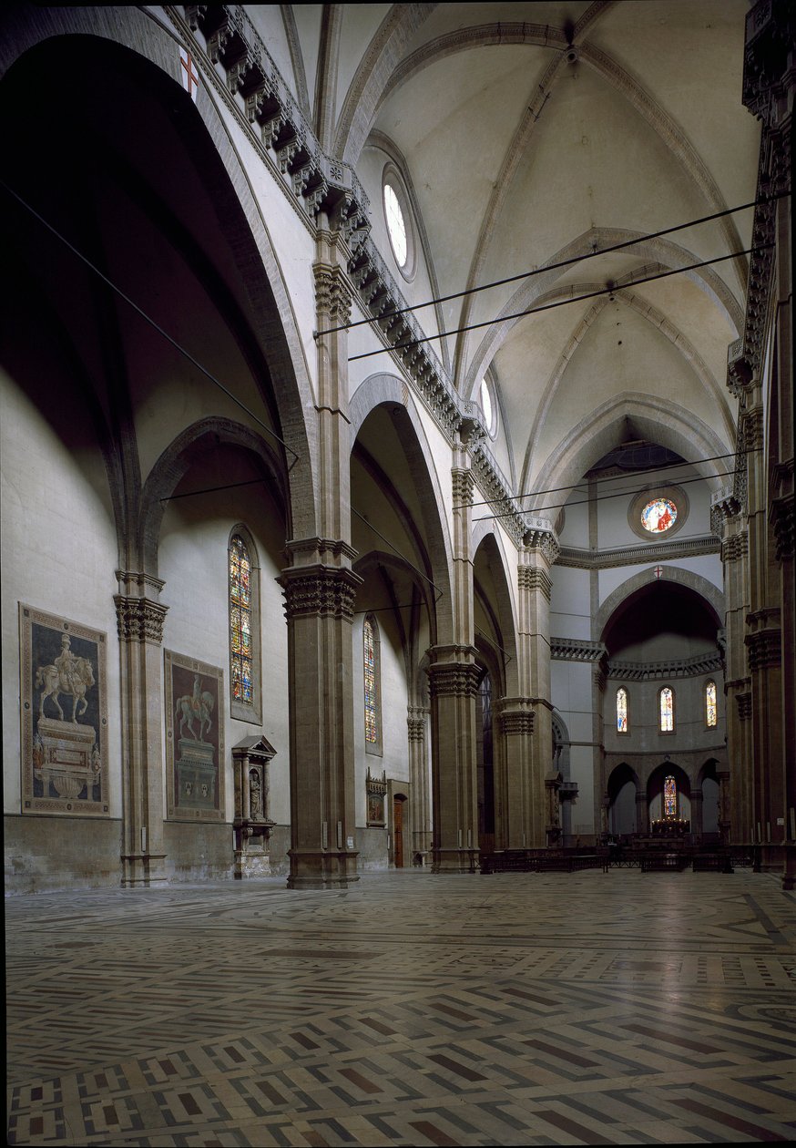 View of the interior of the Cathedral of Florence by Italian School