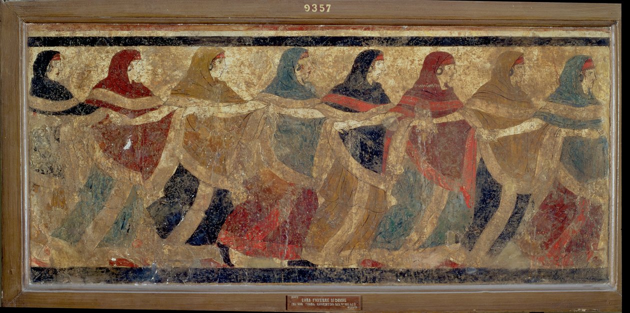 Women Performing the Funerary Ceremonial Chain Dance, from Ruvo, 4th Century BC by Italian School