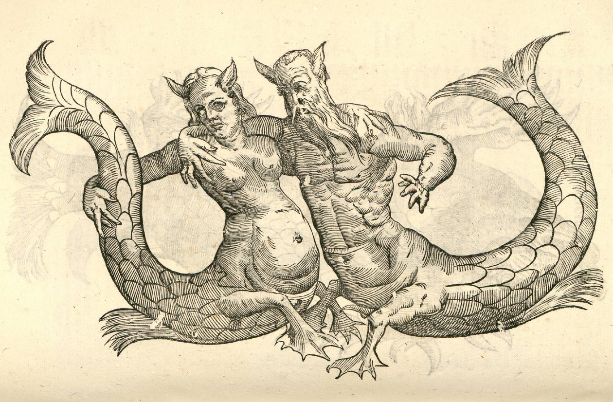 Illustration of Monstra Niliaca Parei from Aldrovandi