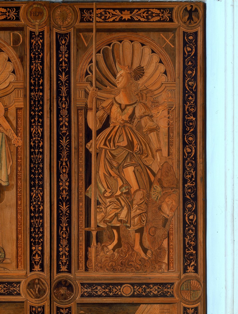 Detail of one of the Doors at the Sala degli Angelo, Palazzo Ducale, Urbino by Italian School Italian School