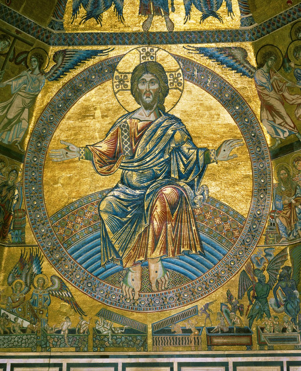Christ Pantocrator in the Mandorla from the Cupola of the Baptistery, Florence by Italian school