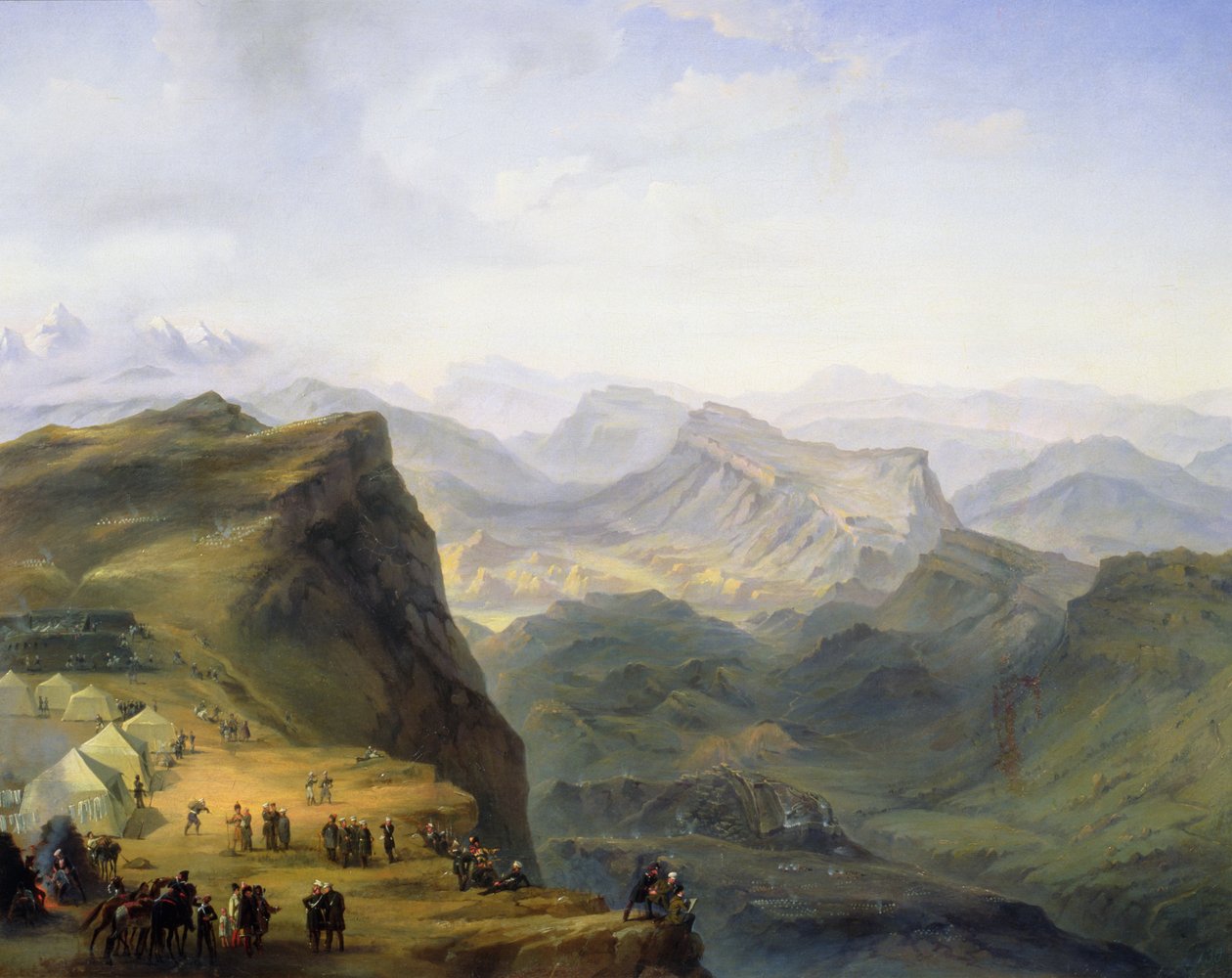 Russian Military Camp in Dagestan, 1895 by Ivan Fyodorovich Alexandrovsky