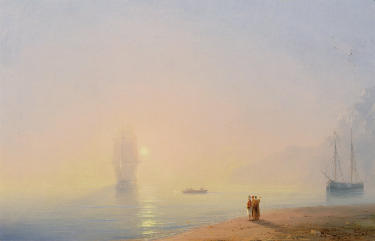Looking at the Black Sea by Ivan Konstantinovich Aivazovsky