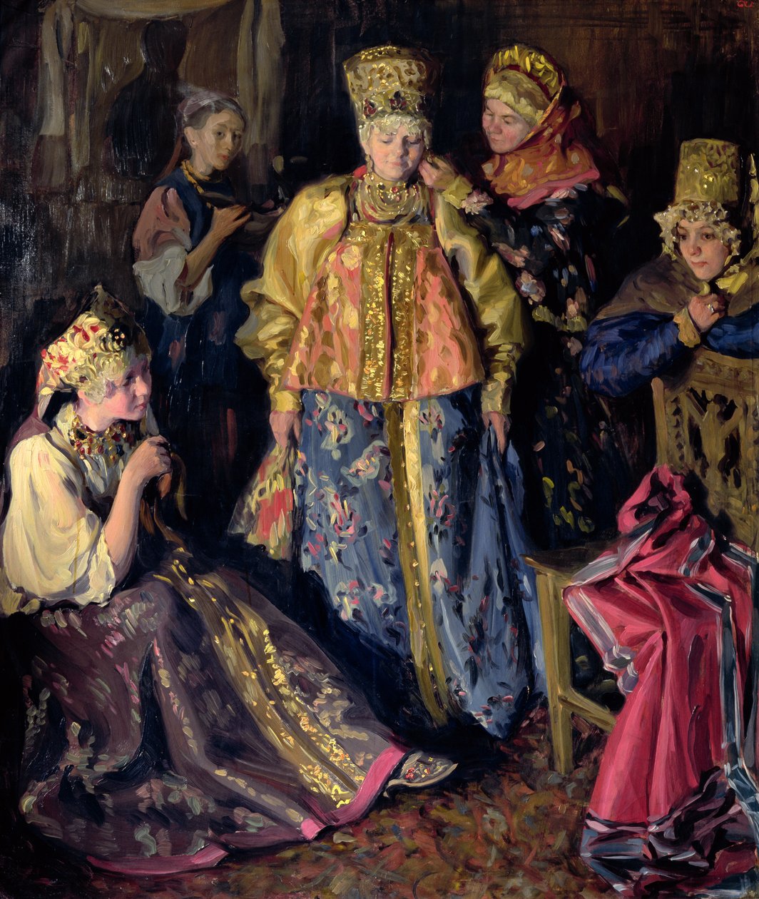 Wedding dress, 1911 by Ivan Semyonovich Kulikov