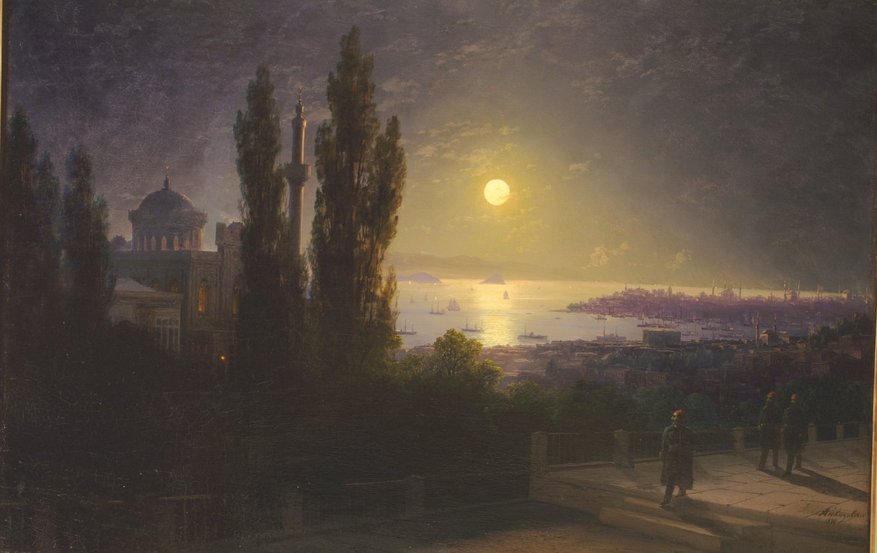 Bosporus Strait at Night by Ivan Aivazovsky