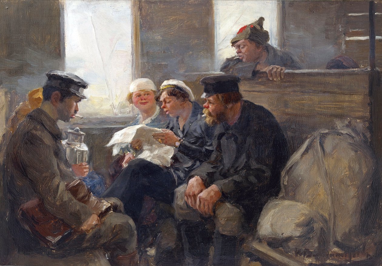 Group of Bolsheviks on a Train by Ivan Alexeyevich Vladimirov by Ivan Alexeyevich Vladimirov