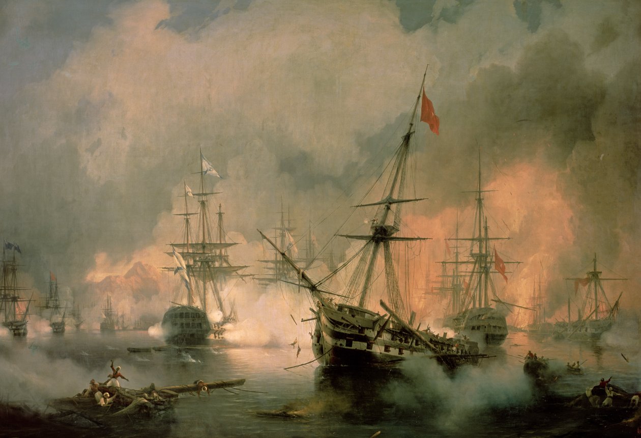 The Battle of Navarino, 20th October 1827 by Ivan Konstantinovich Aivazovsky