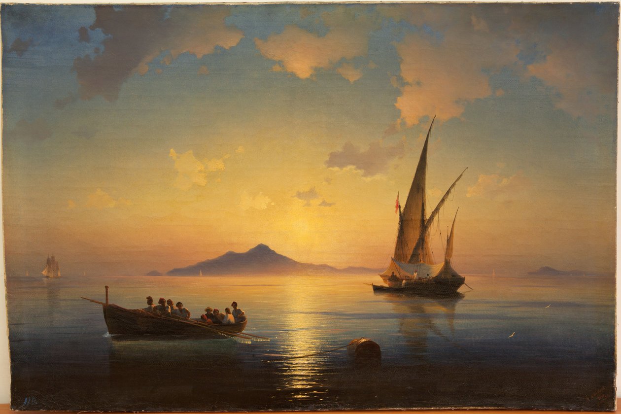 The Bay of Naples by Ivan Konstantinovich Aivazovsky