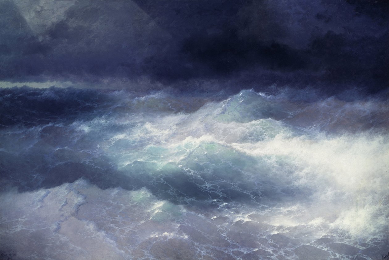 Among the Waves by Ivan Konstantinovich Alvazosky