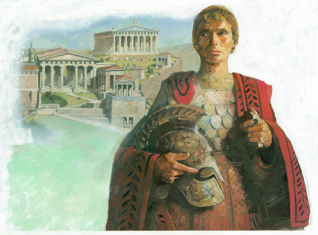 Ancient Greek Warrior or Statesman, 1990s by Ivan Lapper