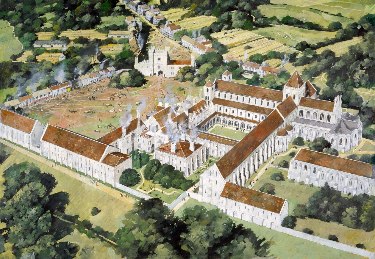 Battle Abbey, 16th century by Ivan Lapper