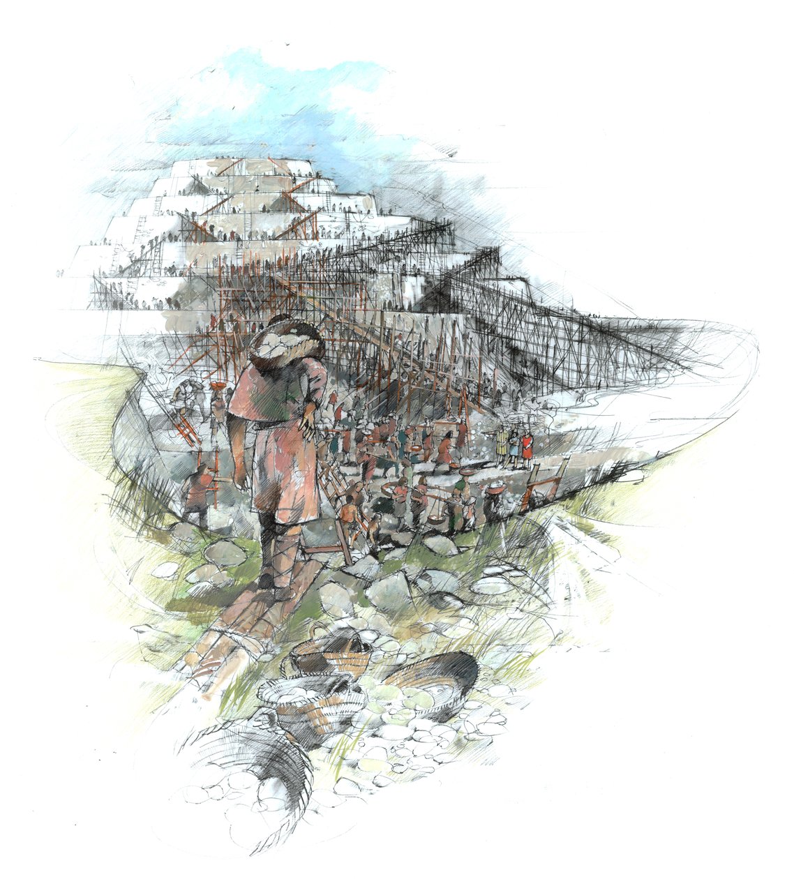 Construction of Sudbury Hill by Ivan Lapper