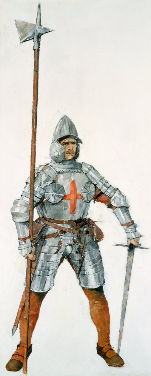 English Soldier, Battle of Flodden Field, 1513, c. 1990-2010 by Ivan Lapper