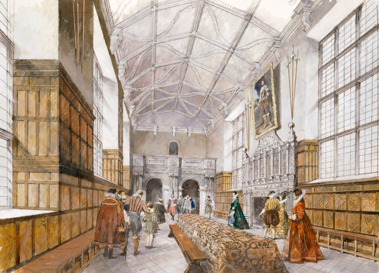 Kirby Hall, early 17th century by Ivan Lapper