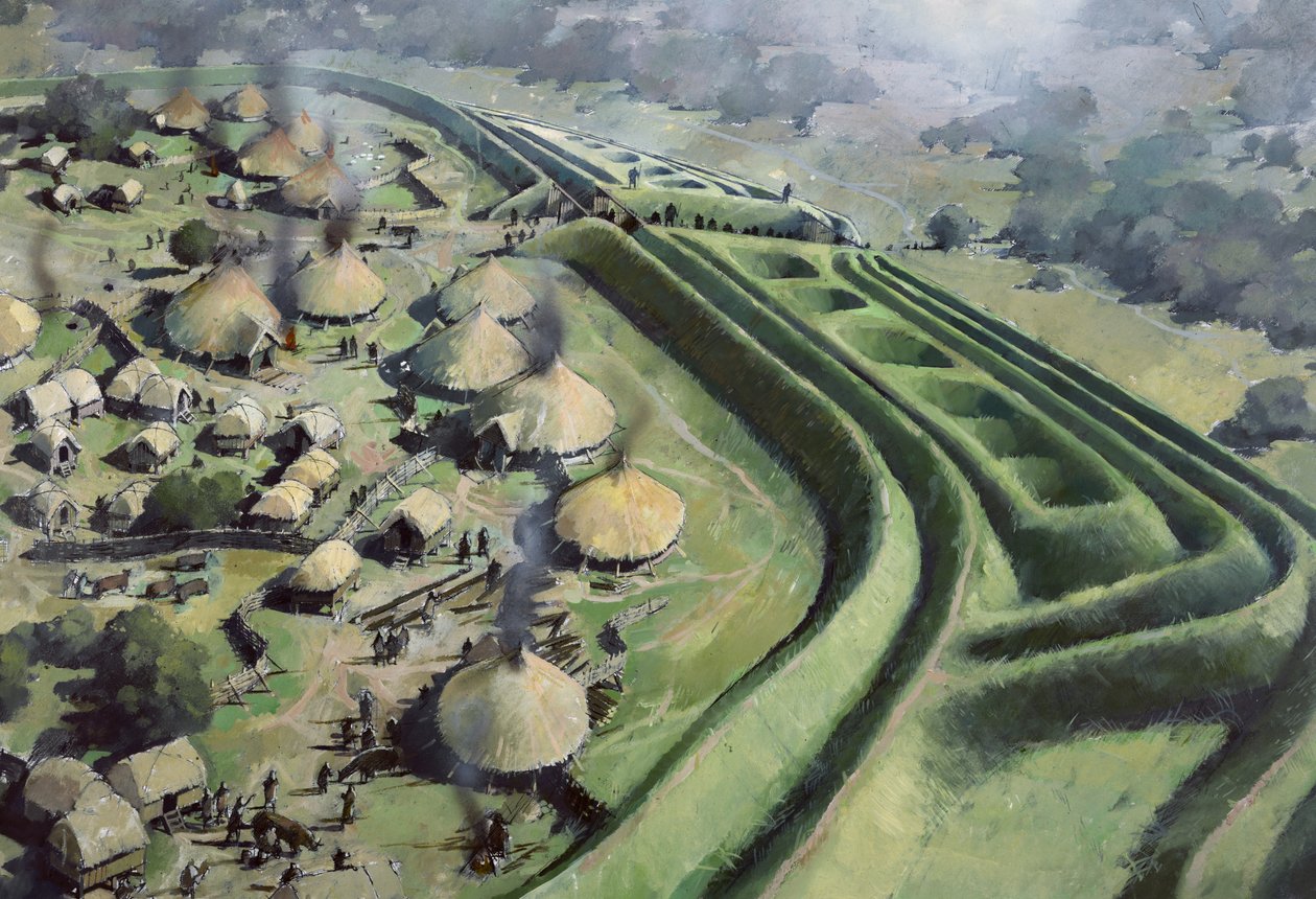 Old Oswestry Hill Fort by Ivan Lapper