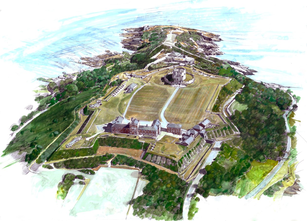 Pendennis Castle, c2010 by Ivan Lapper