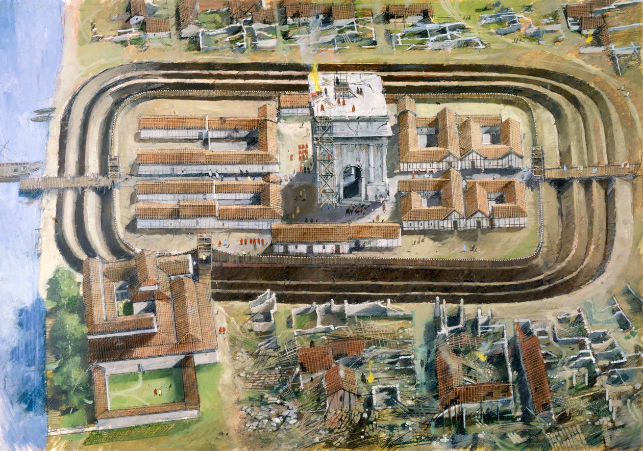 Richborough Roman Fort, 2nd century, 1990-2010 by Ivan Lapper