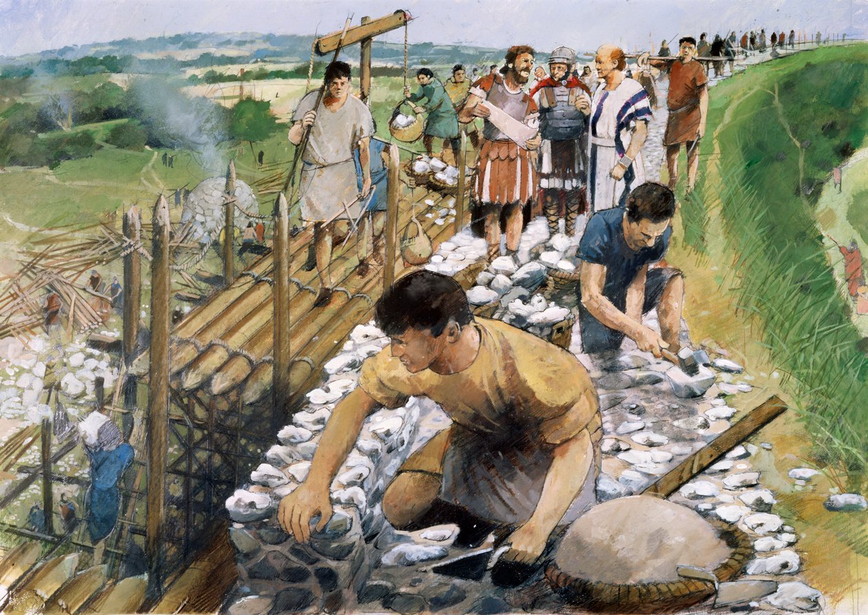 Silchester Roman City Walls, 2nd century, 1990-2010 by Ivan Lapper