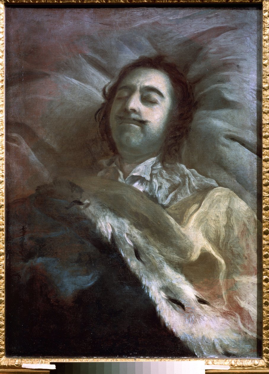 Peter I the Great on His Deathbed by Ivan Nikitich Nikitin