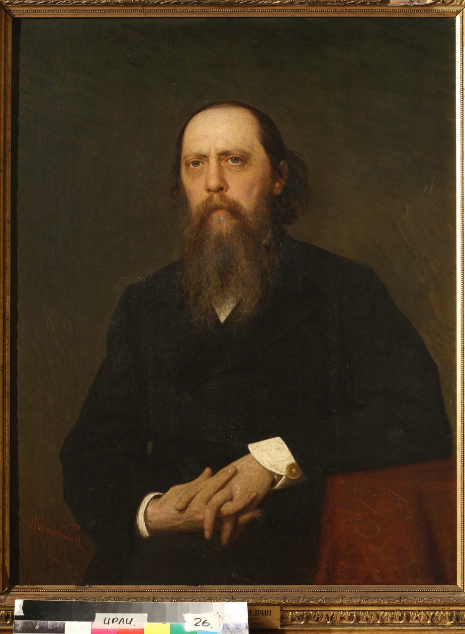 Portrait of the Author Mikhail Saltykov Shchedrin (Saltykov-Shchedrin) by Ivan Nikolaevich Kramskoy