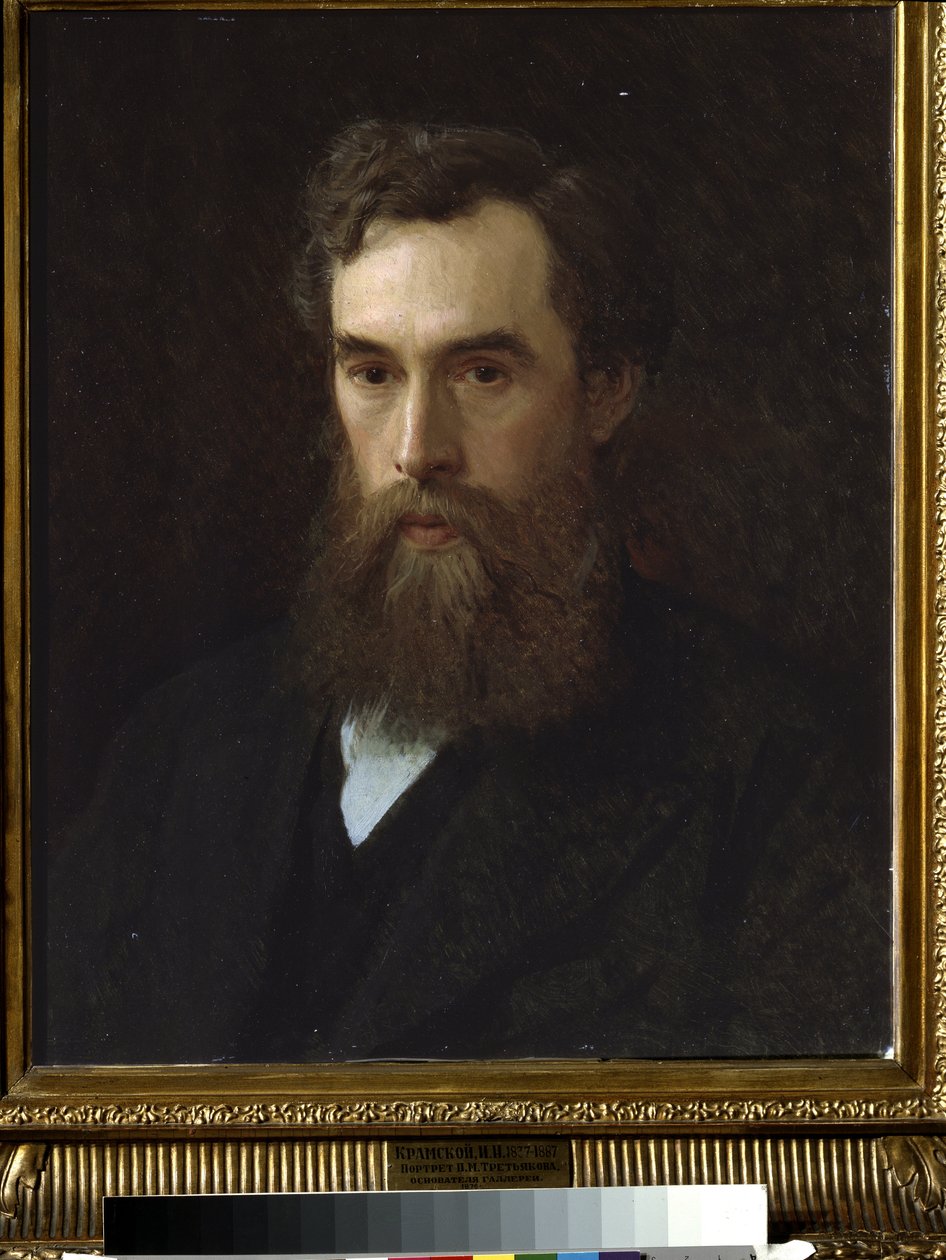 Portrait of the Collector, Patron and Founder of the Gallery, P. Tretyakov by Ivan Nikolaevich Kramskoy