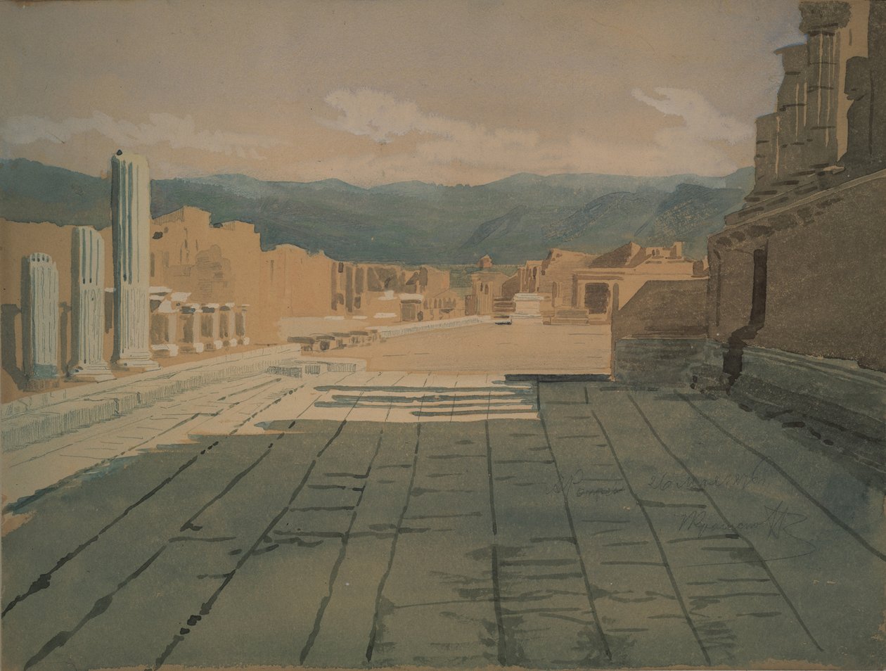 Pompeii, 1876 by Ivan Nikolaevich Kramskoy