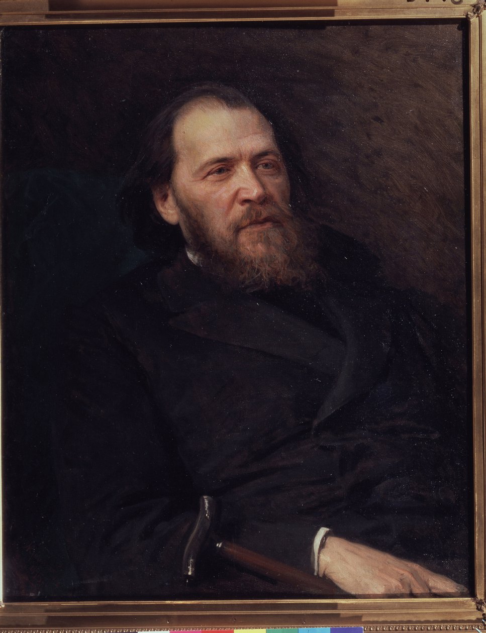 Portrait of the Poet Y. Polonsky (1819-1898) by Ivan Nikolaevich Kramskoy