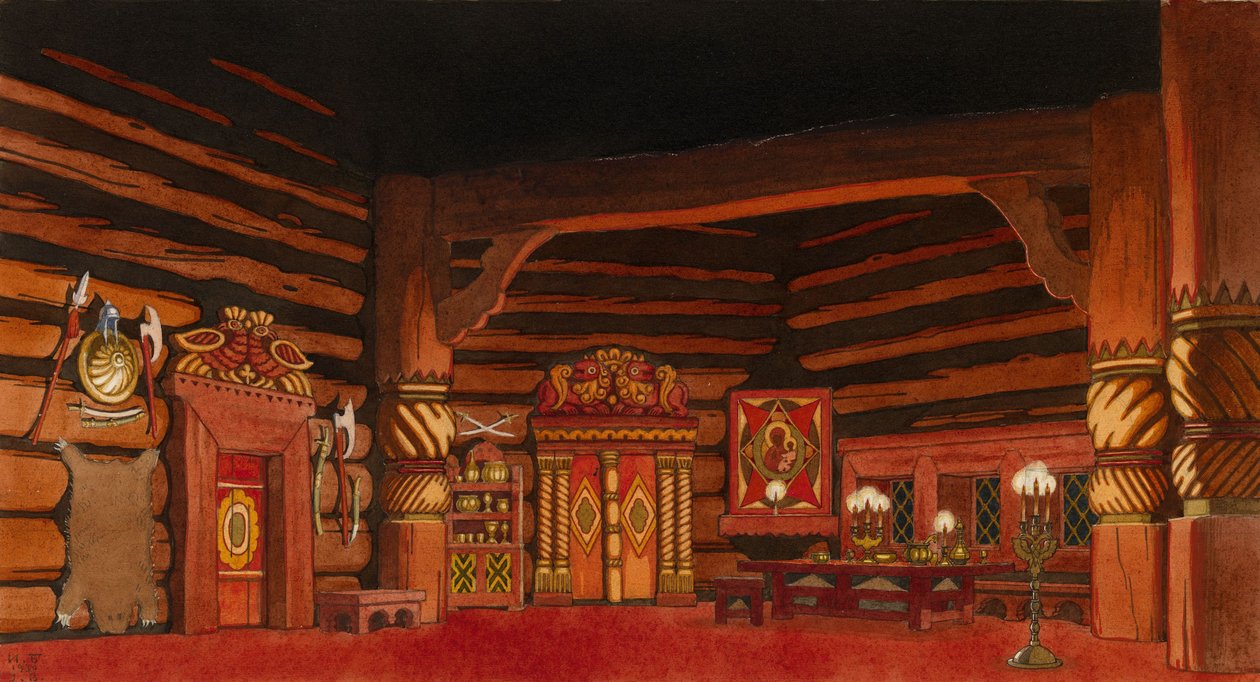Stage Design for the Opera The Tsar