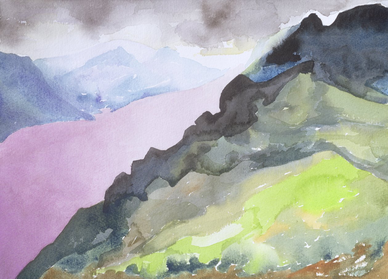 Loch Ness from Glendoe Lodge, 1995 by Izabella Godlewska de Aranda