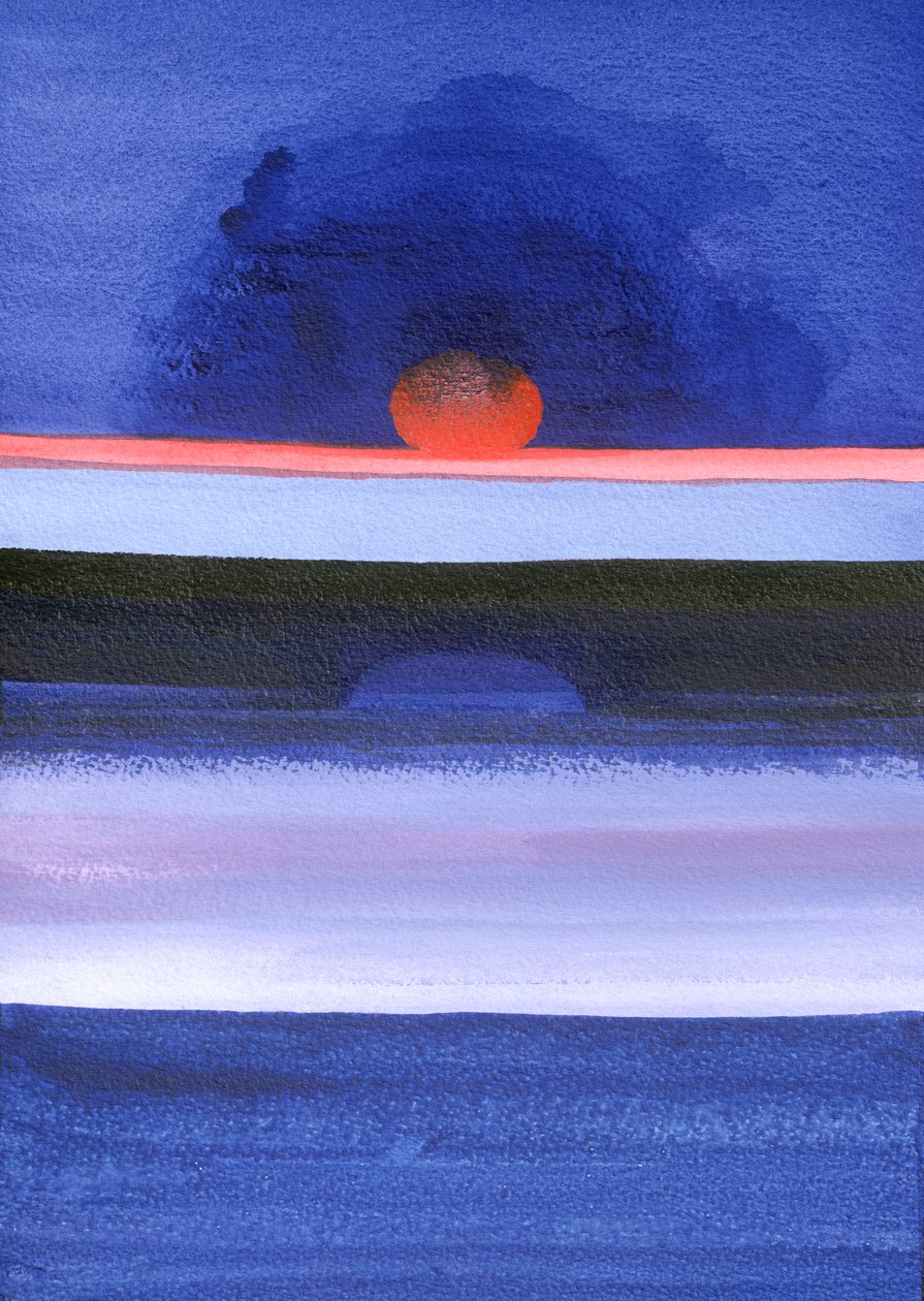 Seascape, Sunset, Helsinki, 1991 by Izabella Godlewska de Aranda