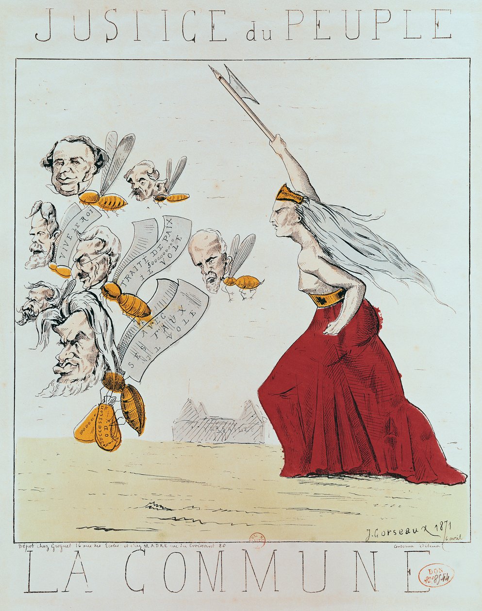 Allegory of the Commune, 1871 by J. Corseaux