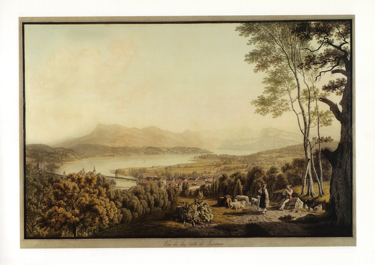 View of the City of Lucerne by J. J. Bidermann
